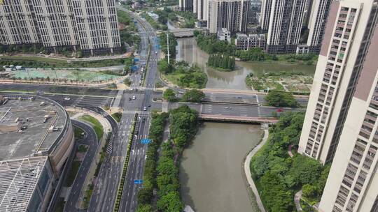 城市住宅区航拍