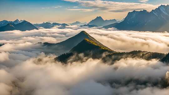 高山云海壮丽全景