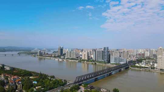 襄阳城市汉江航拍宣传片素材视频素材模板下载