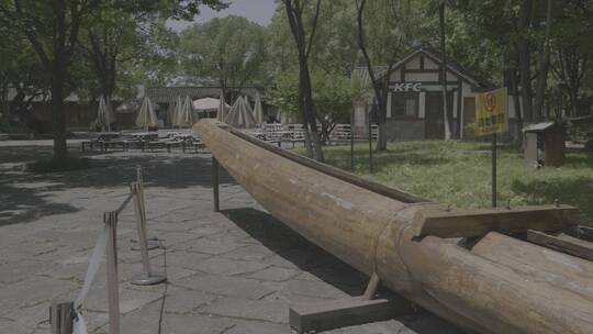 杭州西溪湿地木船
