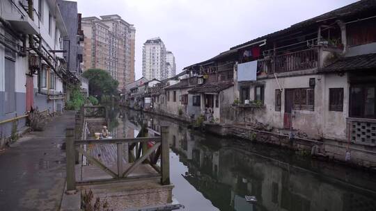 浙江绍兴书圣故里江南水乡风景视频