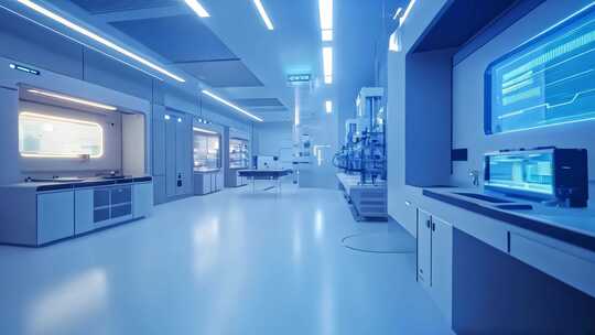未来科技感实验室场景