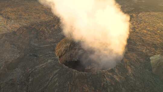 埃塔阿莱，埃塞俄比亚，烟雾，盾火山