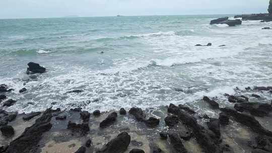 广西北海涠洲岛大海南岸鳄鱼山旅游旅行