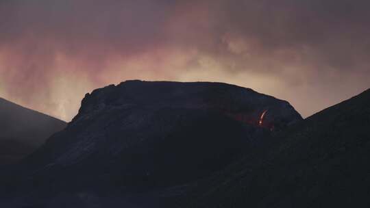 火山，熔岩流，火山，喷发