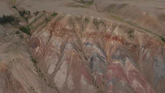 山谷的红色山脉的火星谷视频素材模板下载