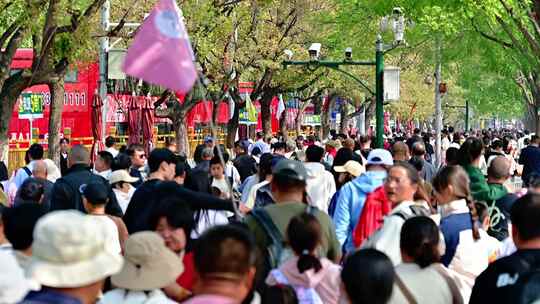 北京故宫旅游人流游人如织人头攒动