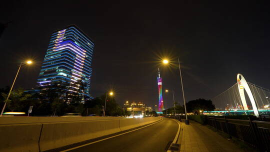 广州塔小蛮腰夜景延时2