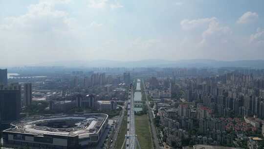 江西南昌之星摩天轮航拍