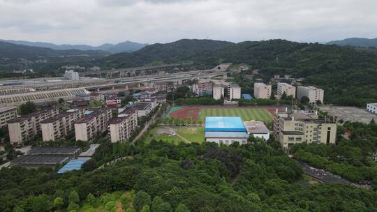 湖南湘西怀化城市建设航拍