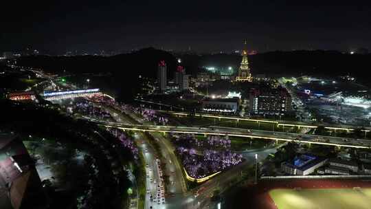 深圳北理莫斯科大学夜景航拍