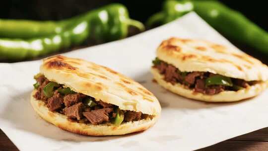 河北保定小吃驴肉火烧