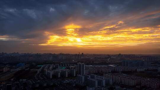 成都地标延时日转夜延时合集4k