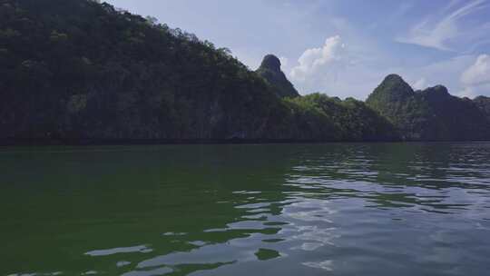 穿越兰卡威国家海洋公园海岛风光平视角