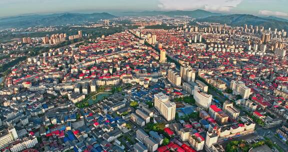 江西瑞金城市航拍大景0181