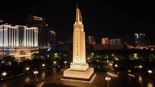 八一广场南昌起义纪念塔夜景