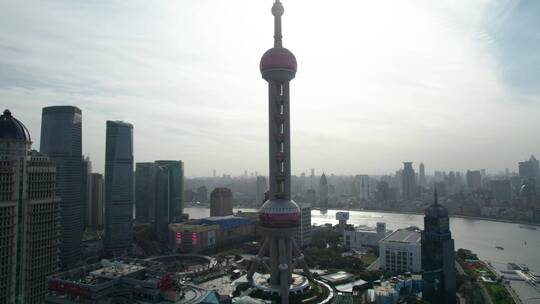 上海东方明珠航拍