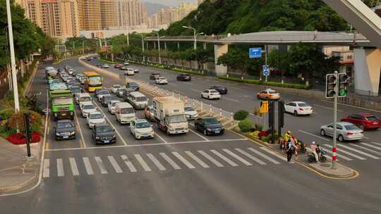 城市道路交通车流延时