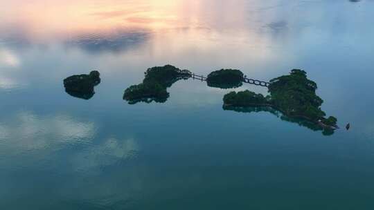 原创4K杭州千岛湖空镜