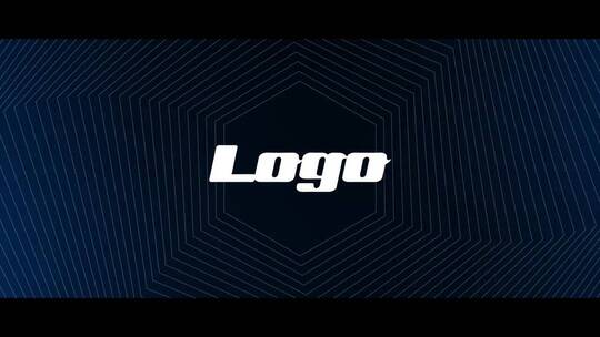高级现代梦幻抽象几何图形背景Logo演绎企业宣传片头AE模版
