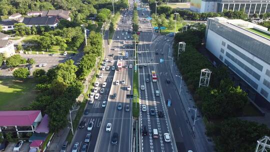 城市公路道路交通运输航拍