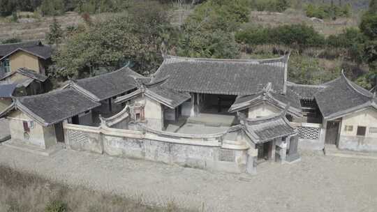 福建省龙岩市新罗区山塘兵工厂旧址航拍