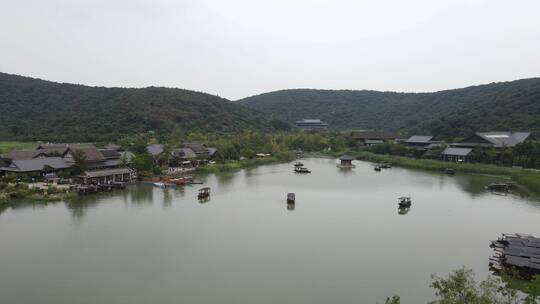 无锡拈花湾风景区4K航拍原素材