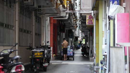 城市郊区郊外城中村城镇小镇美景街区