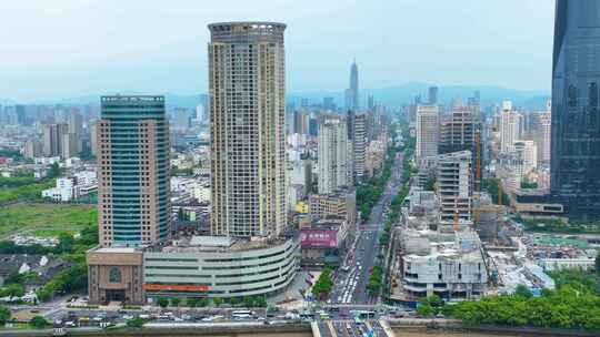 浙江省宁波市江北区老外滩外滩大桥街景江景