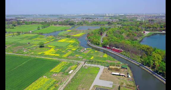 航拍城市建筑和城市景观