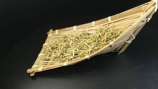 4K中药材金银花花茶