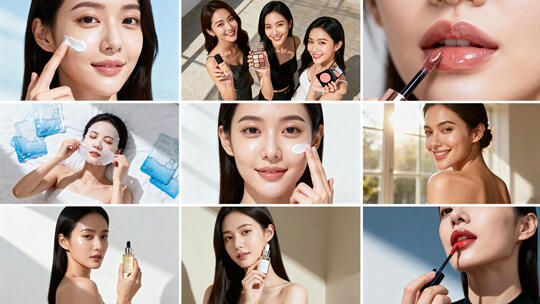 美妆护肤化妆品乳液医美素材合集