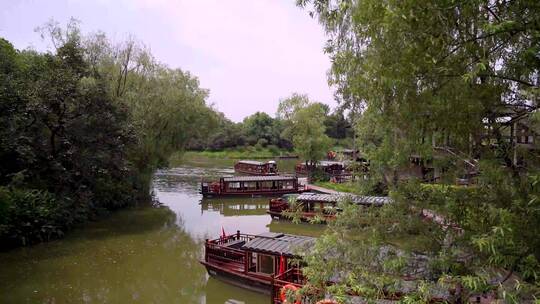 杭州国家西溪湿地公园周家村码头4K视频素材
