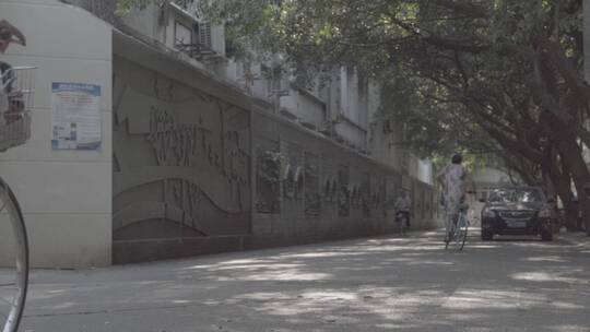 城市街头行人生活气息视频素材模板下载