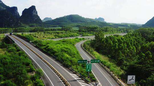 广西高速路航拍