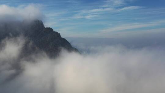 森林-航拍森林-大自然森林云雾-云海雪景