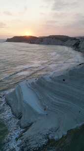 Scala dei Turchi的航拍视