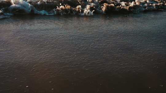 海滩，海，海浪，泡沫