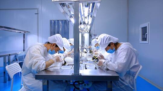 挑毛燕窝无尘车间燕窝工厂现炖燕窝