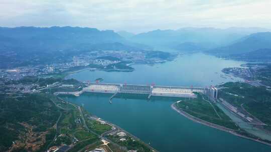 宜昌三峡人家三峡大坝航拍