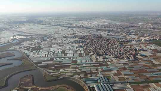 航拍 建筑 村庄 风景 景色 农村