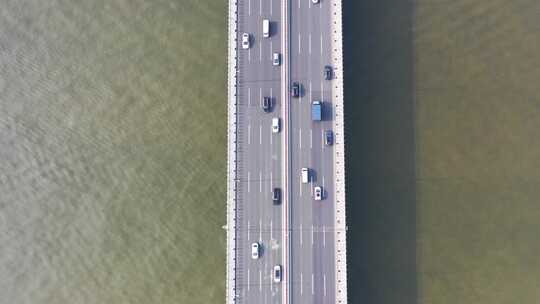 广州华南大桥交通航拍