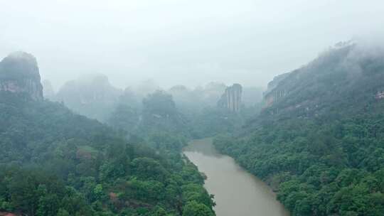 武夷山风景区航拍