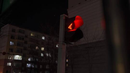 4K电影感城市街景素材【人行红灯】视频素材模板下载