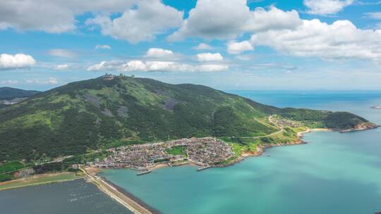 福建福州平潭岛北港村海景自然风光