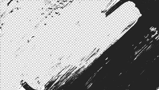 墨水刷转换过渡集合素材包AE模板