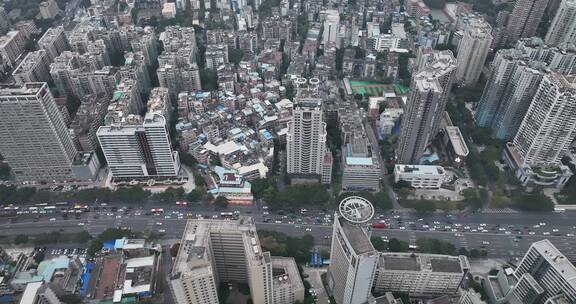广州海珠区城市建筑航拍