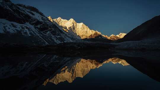 西藏日喀则珠峰东坡嘎玛沟喜马拉雅山脉延时