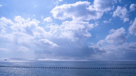 海面鸟瞰图海面美景波光粼粼