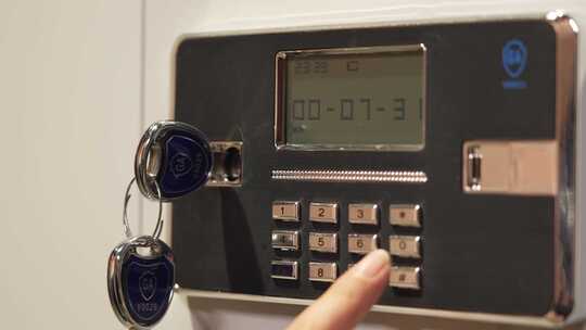 密码锁 保险柜视频素材模板下载